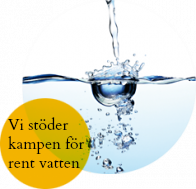 Vi stöder kampen  för rent vatten